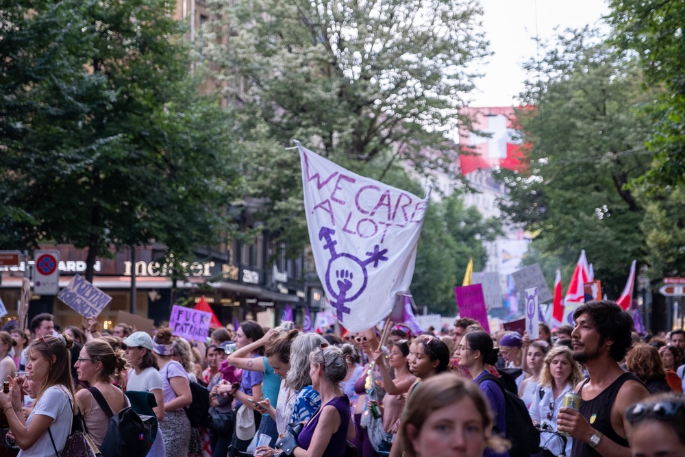 Demonstration für Frauenrechte